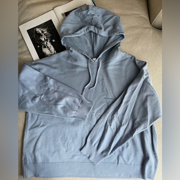Zara Knit Jogging Set Joggers/Hooded Sweatshirt In Collection Blue Size M - Picture 3 of 13